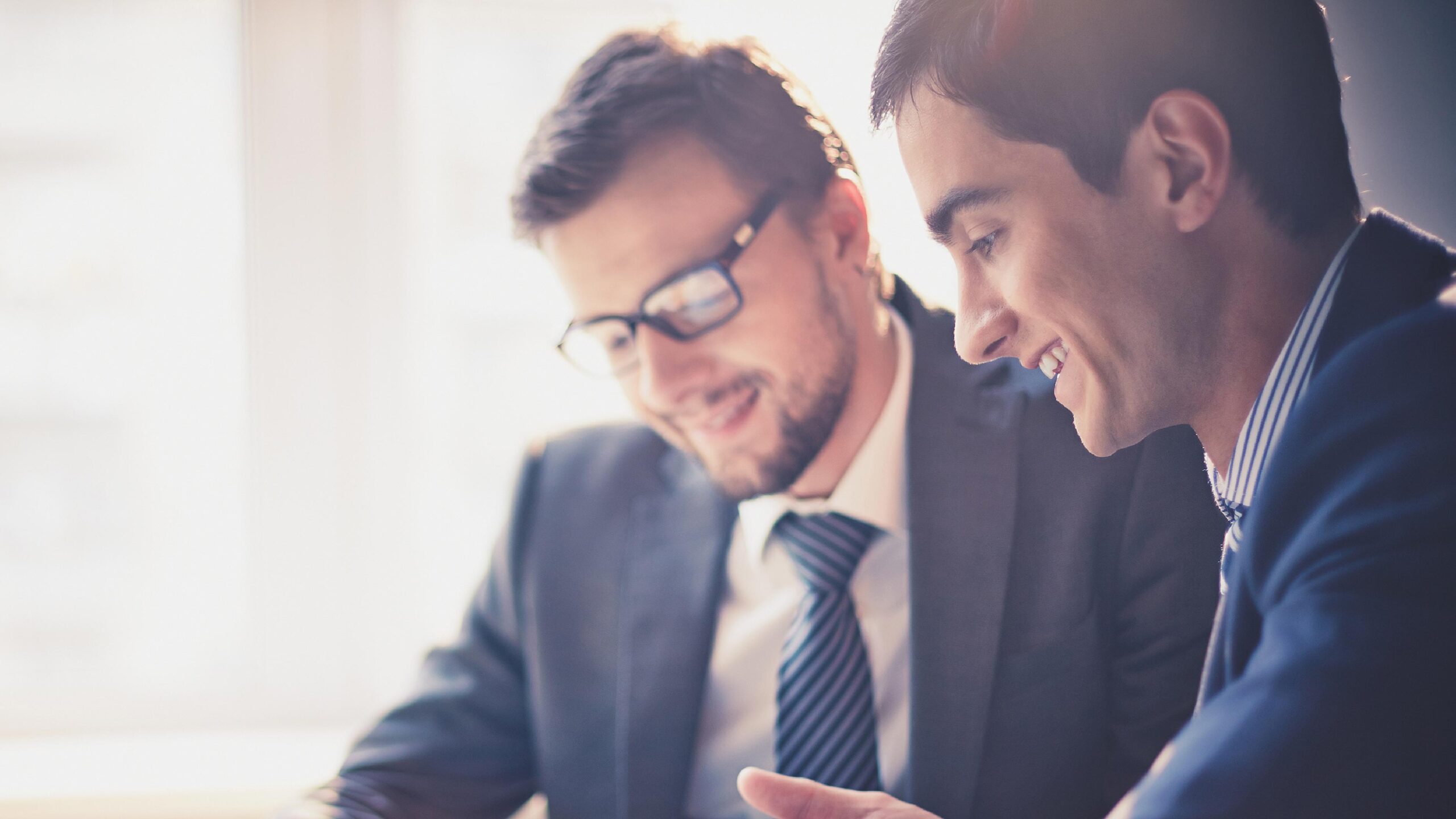 Two People Discussing Government Data Management