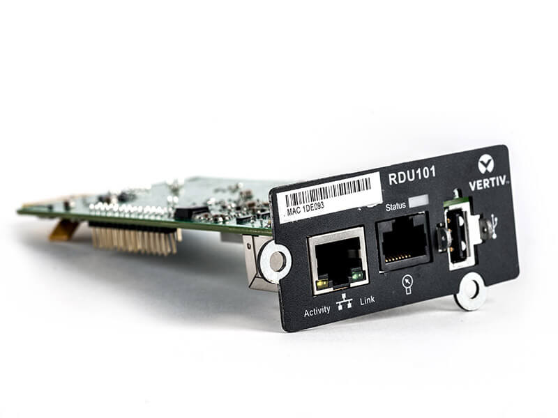Donwil Vertiv™ Liebert® IntelliSlot™ RDU101 Communications Card Donwil Vertiv™ Liebert® IntelliSlot™ RDU101 Communications Card